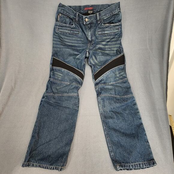 Rocket Men Jeans 34x28 ARAMID Protective Denim Motorcycle Biker No Pads Tag S/34